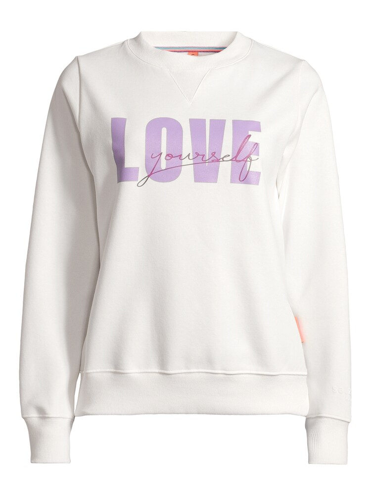 salzhaut Sweatshirt 'RABHAHN' Damen Größe S lila / offwhite