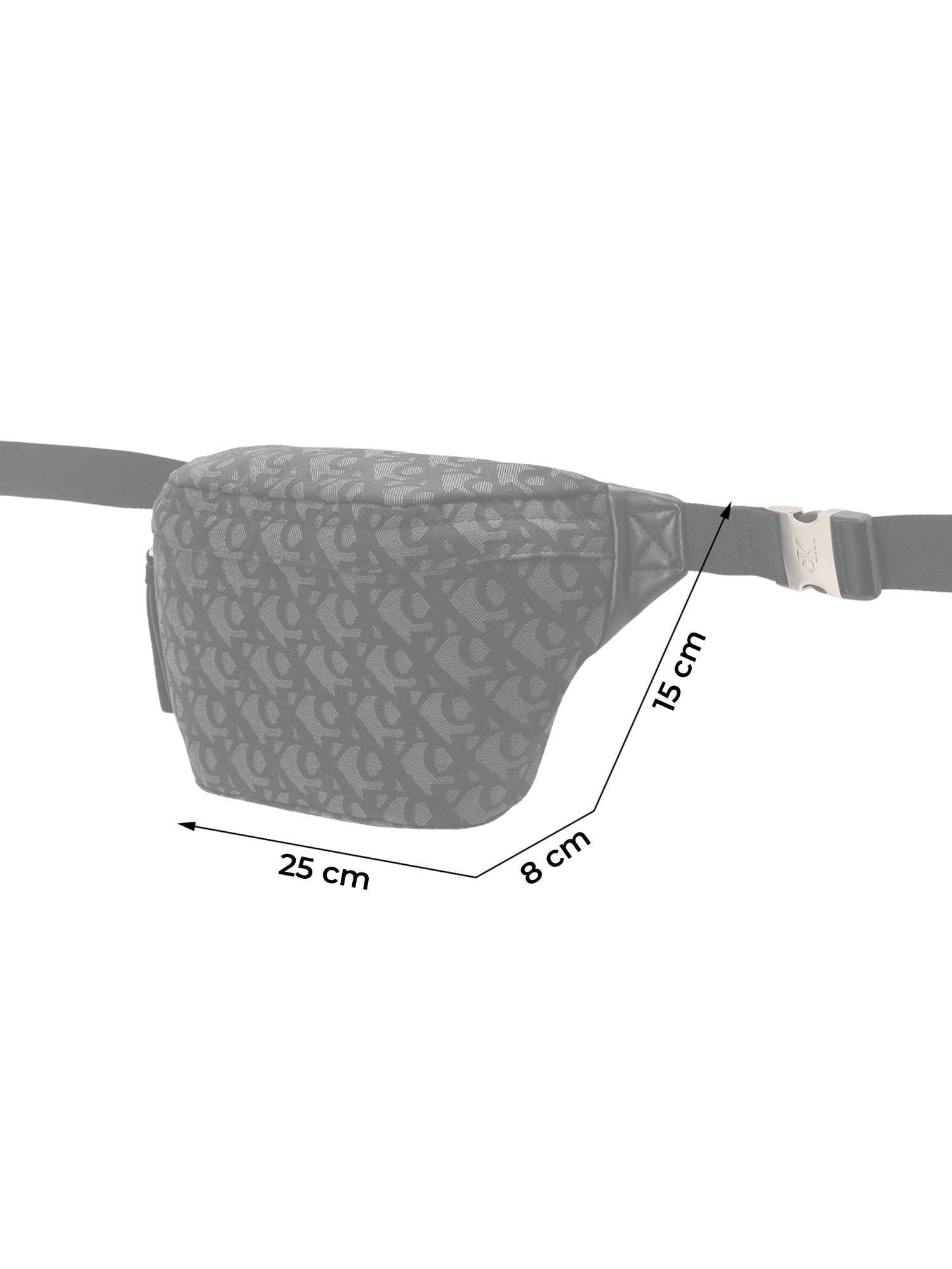 Calvin Klein Jeans Övtáska  világosszürke / fekete termék 2. képe