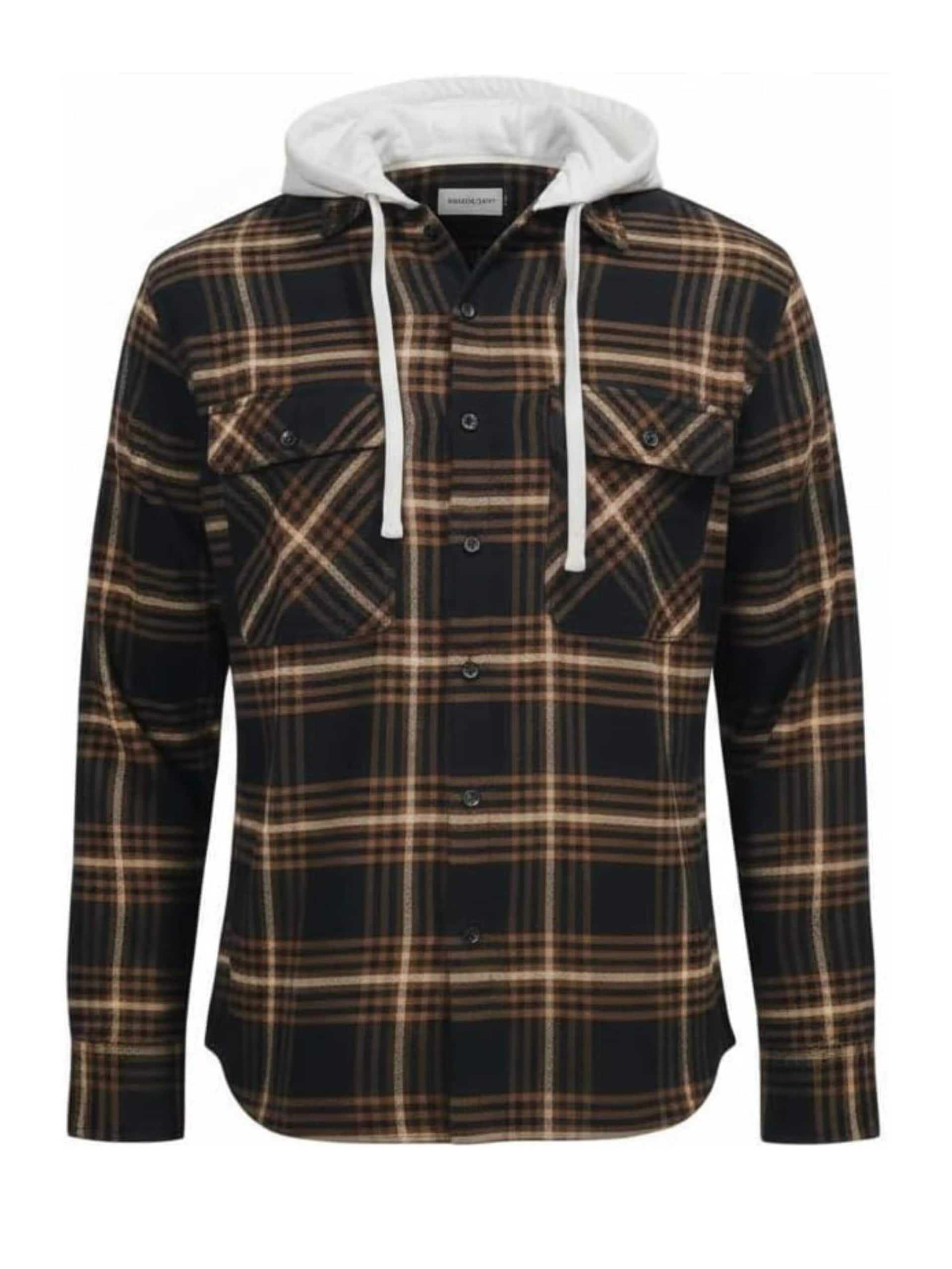 Radwa Skjorta 'Mens flannel with hooddie' herr