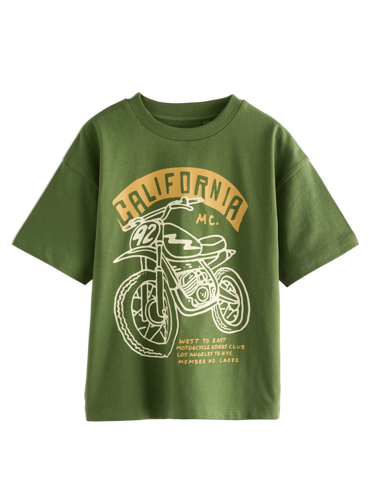 Next Tricou  galben auriu / oliv / alb lână