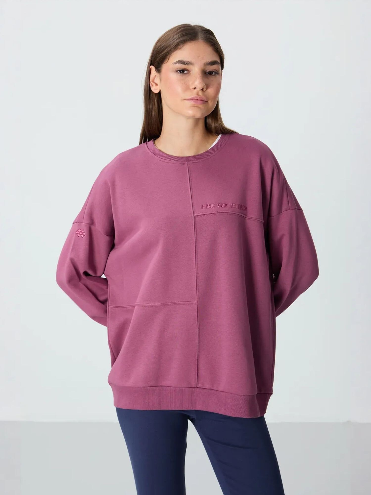 Tommy Life Sweater majica ljubičasta