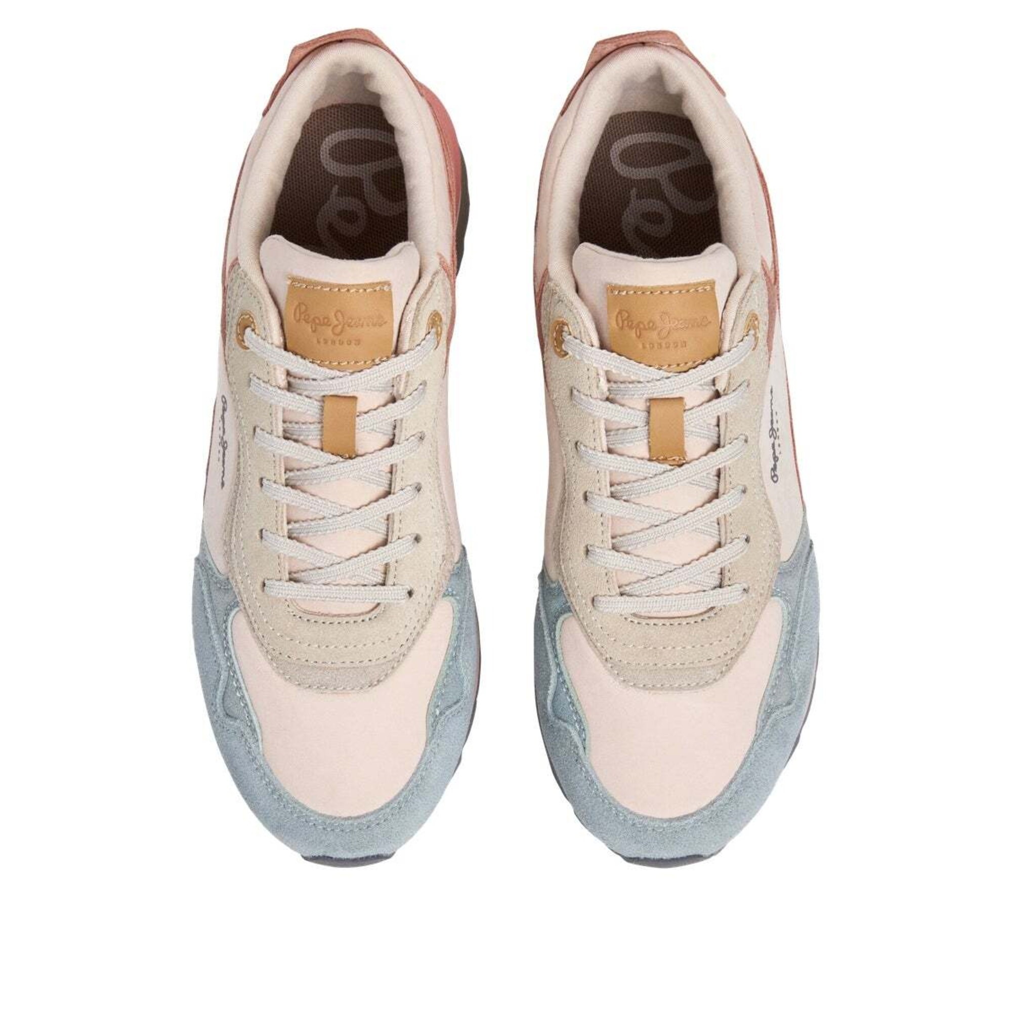 Pepe Jeans Zapatillas deportivas bajas 'Freya Peachy' beige / azul ahumado / rosa / rojo cereza – imagen 2