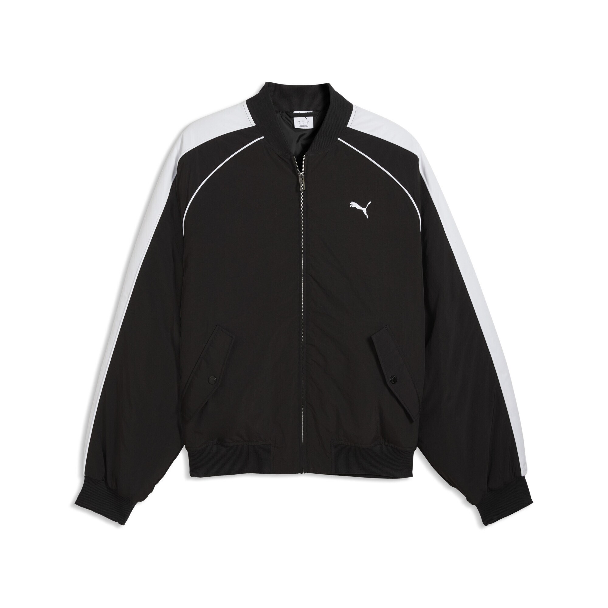 PUMA Prechodná bunda 'T7'  čierna / biela