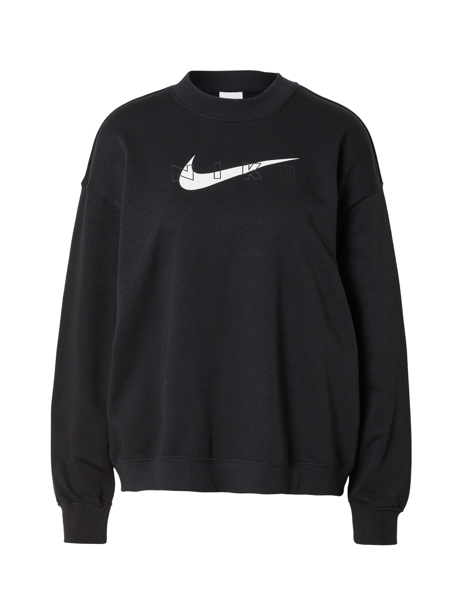 NIKE Спортен блузон  черно / бяло