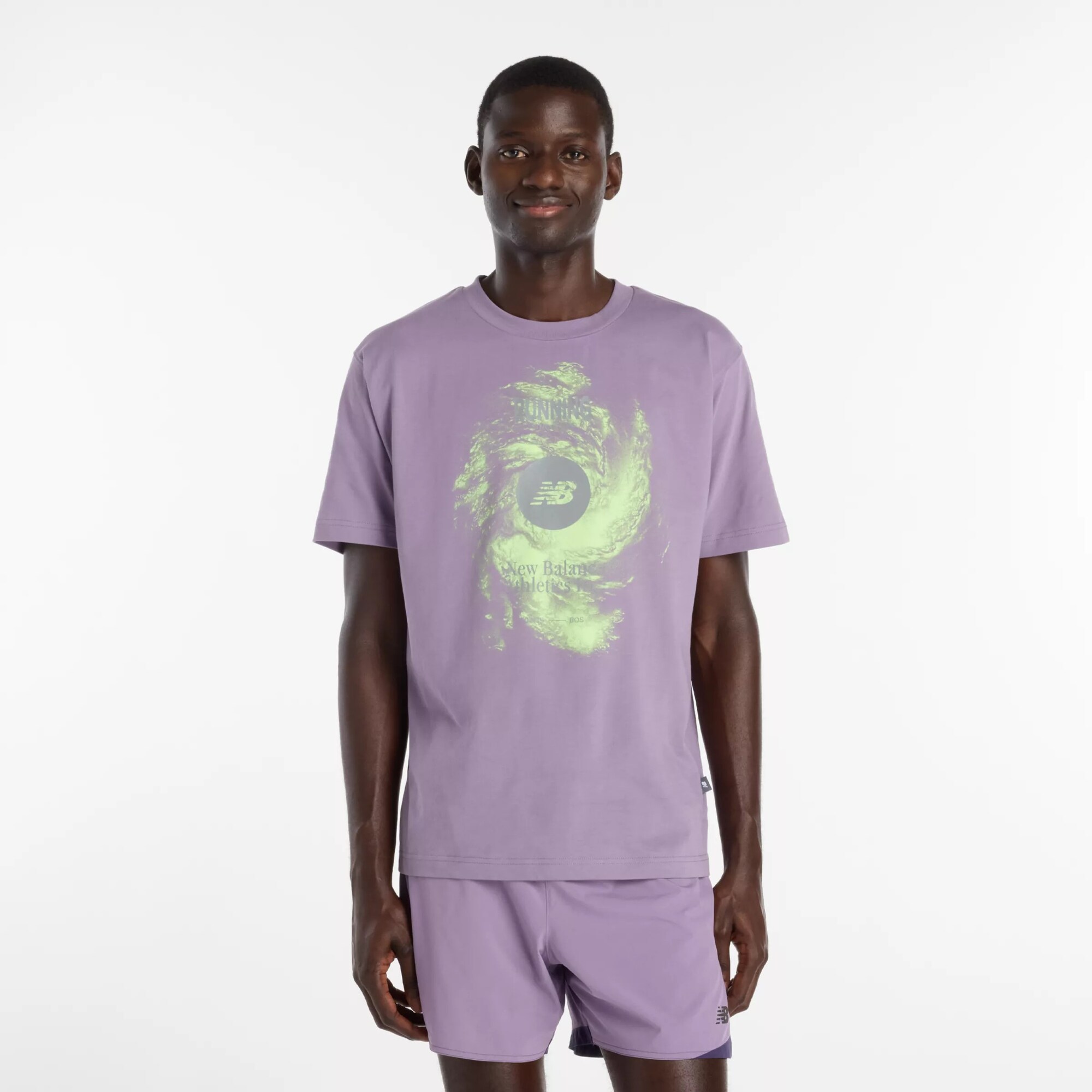new balance Camiseta 'Vortex Performance T-Shirt'  verde claro / lila
