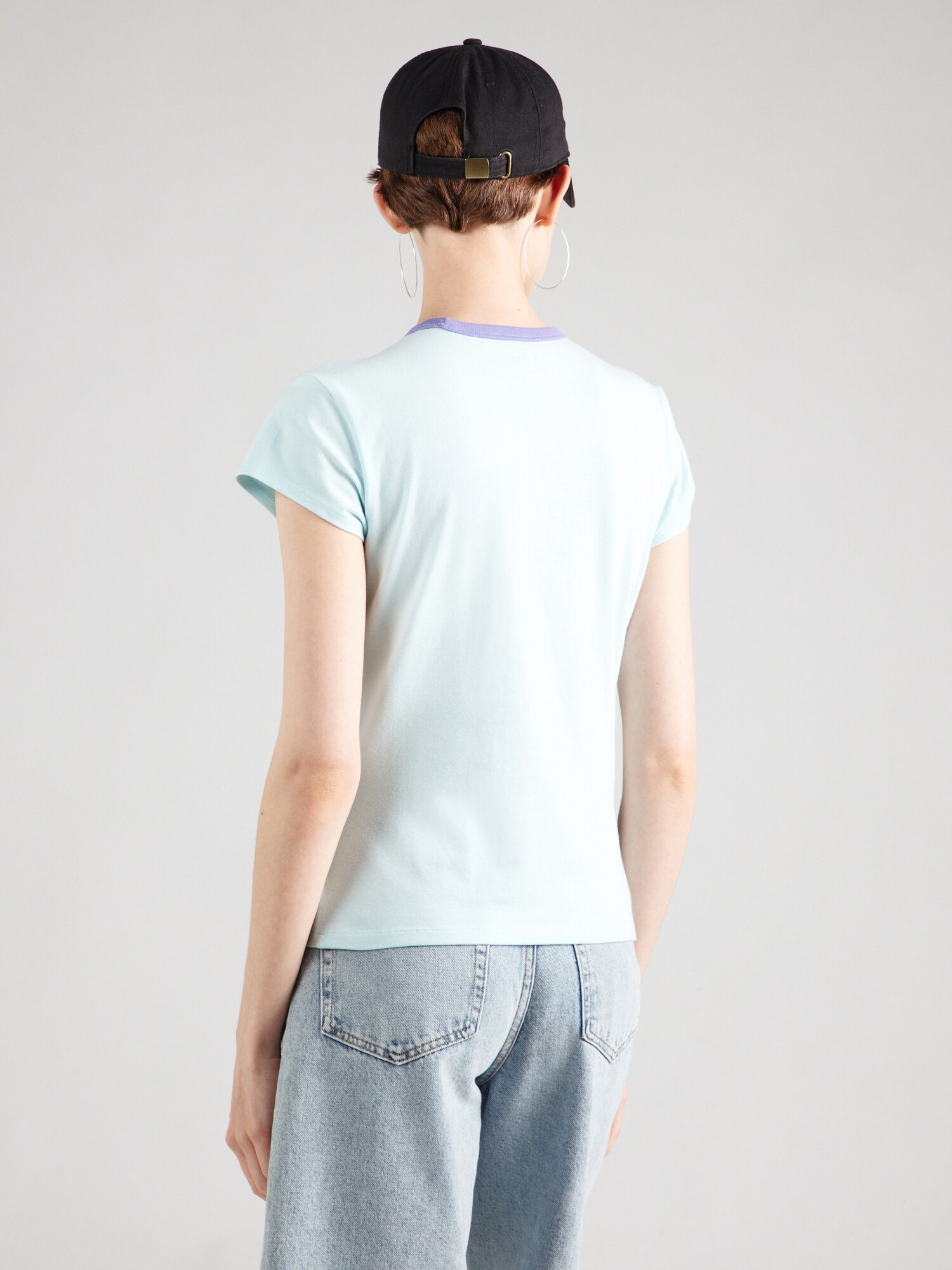 Calvin Klein Jeans Póló  pasztellzöld / lila termék 2. képe