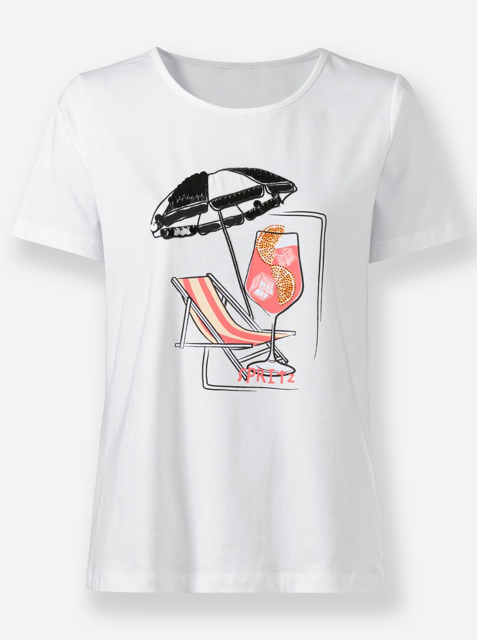 T-shirt röd / svart
