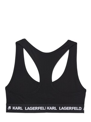 Karl Lagerfeld Sujetador  negro / blanco
