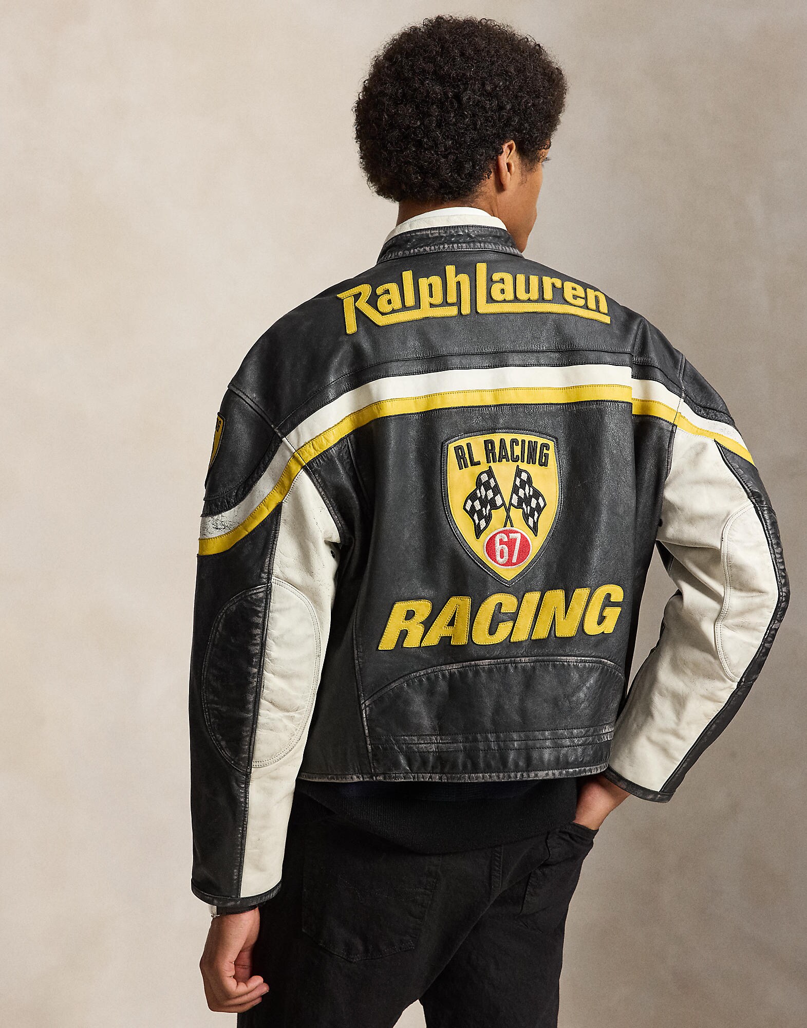 Polo Ralph Lauren Chaqueta de entretiempo amarillo / rojo cereza / negro / blanco – imagen 3