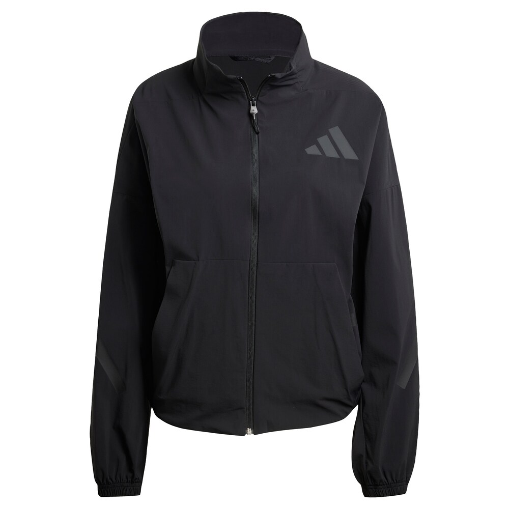 ADIDAS SPORTSWEAR Trainingsjacke 'Z.N.E.' Damen Größe XS/S dunkelgrau / schwarz