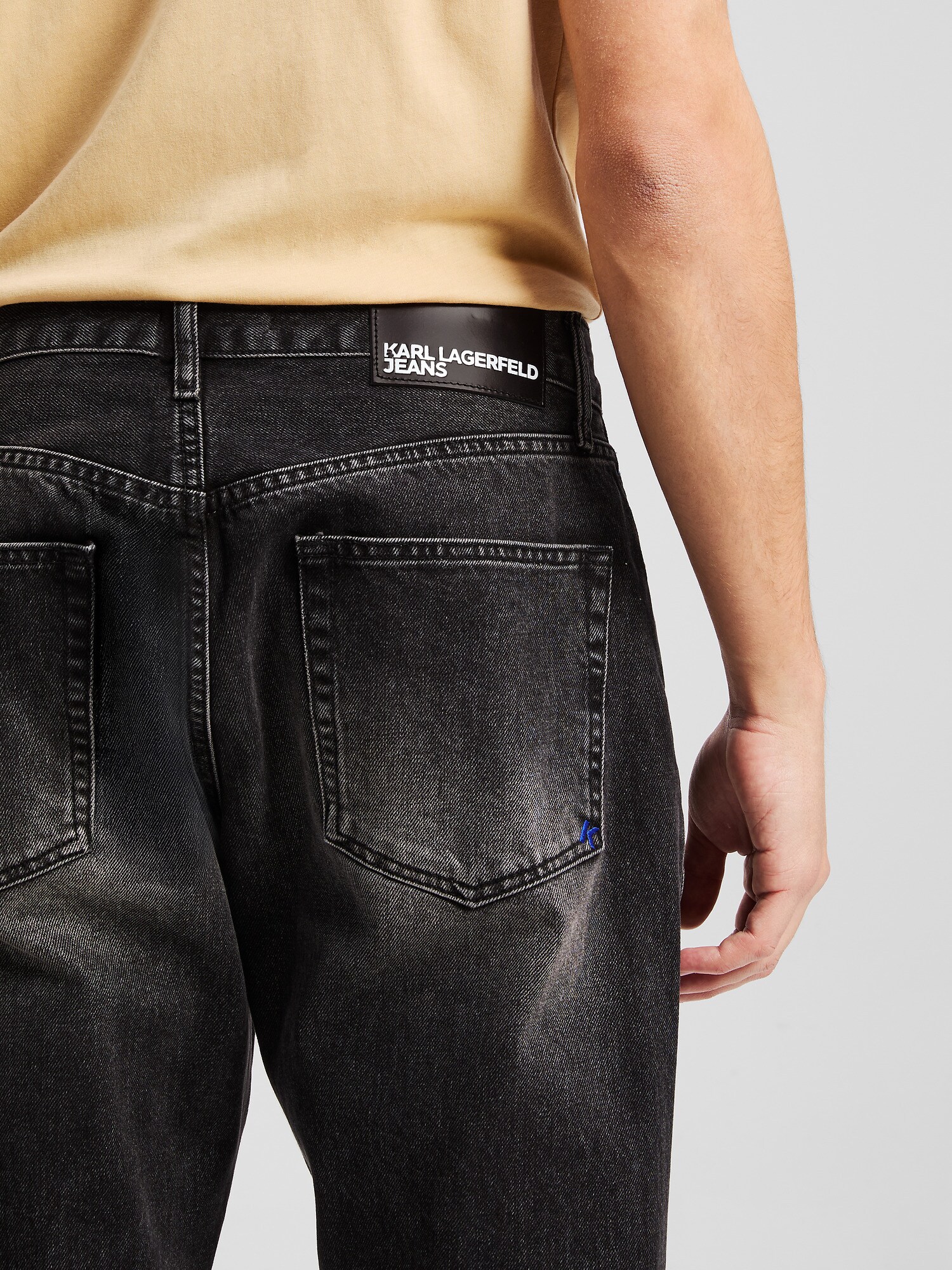 KARL LAGERFELD JEANS Džínsy čierna (obrázok 4)