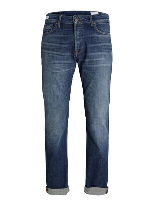 jack & jones Jeans ‘Mike Wood’ Blauw denim / Cognac