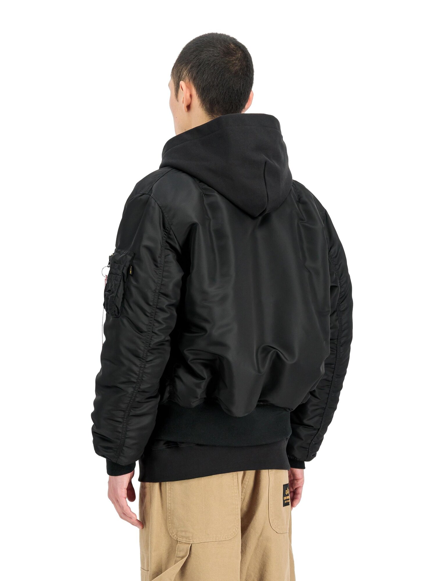 ALPHA INDUSTRIES Chaqueta de entretiempo 'MA-1 Heritage'  negro – imagen 4