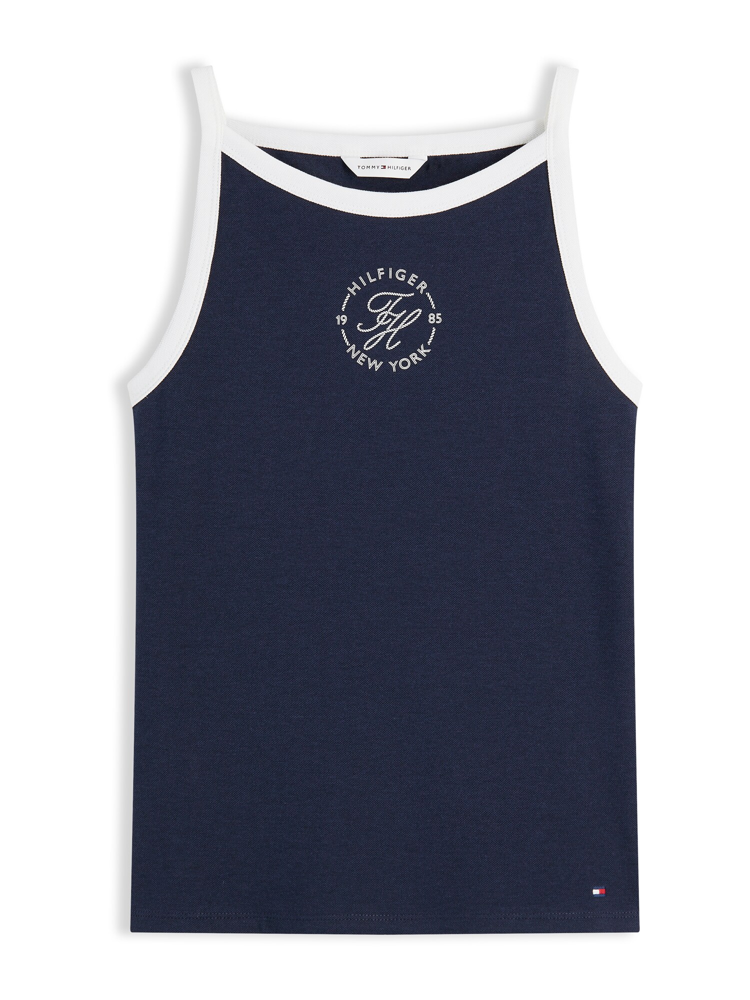 TOMMY HILFIGER Top  navy / blanco