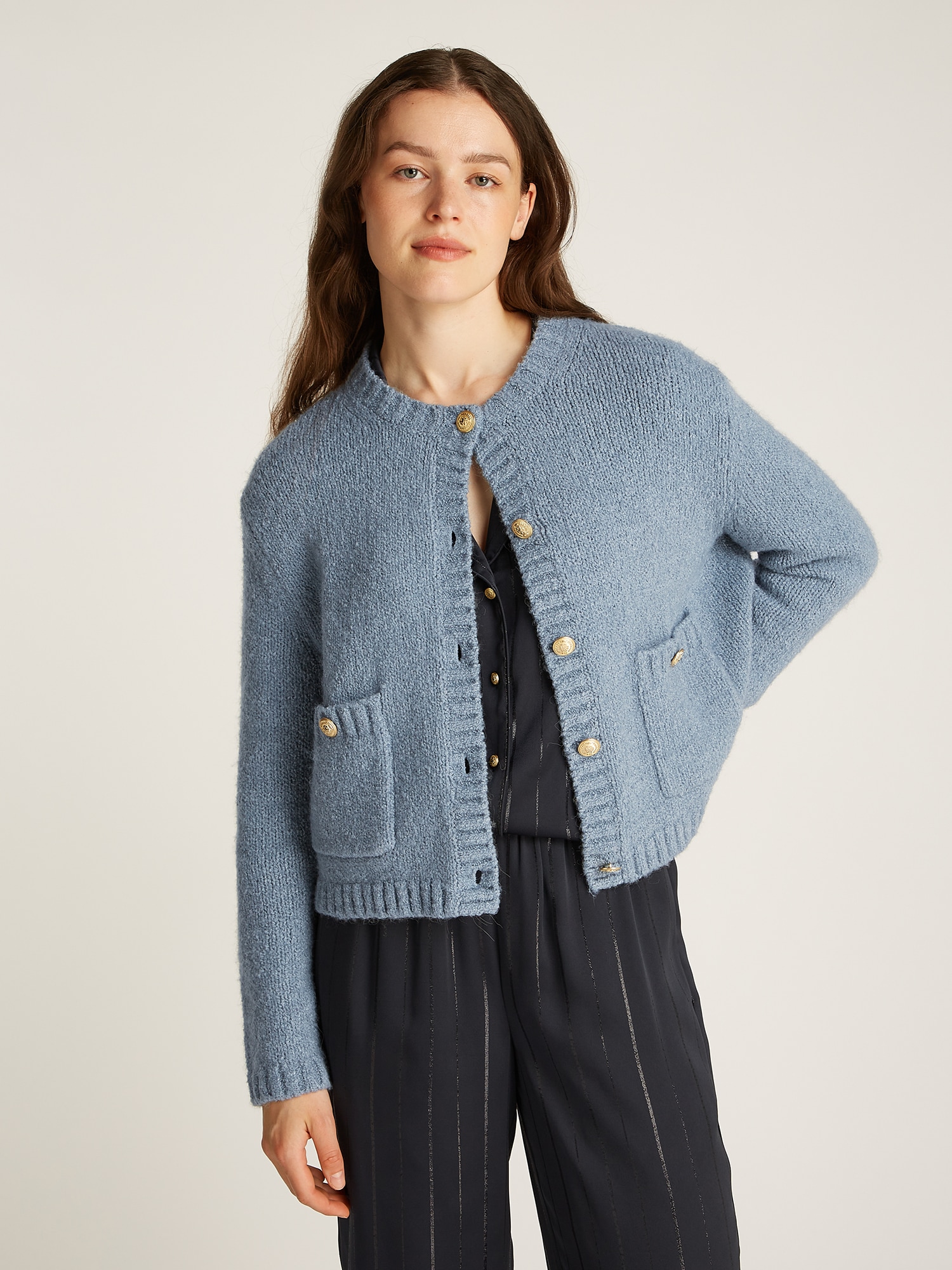 TOMMY HILFIGER Kardigán  galambkék termék 2. képe