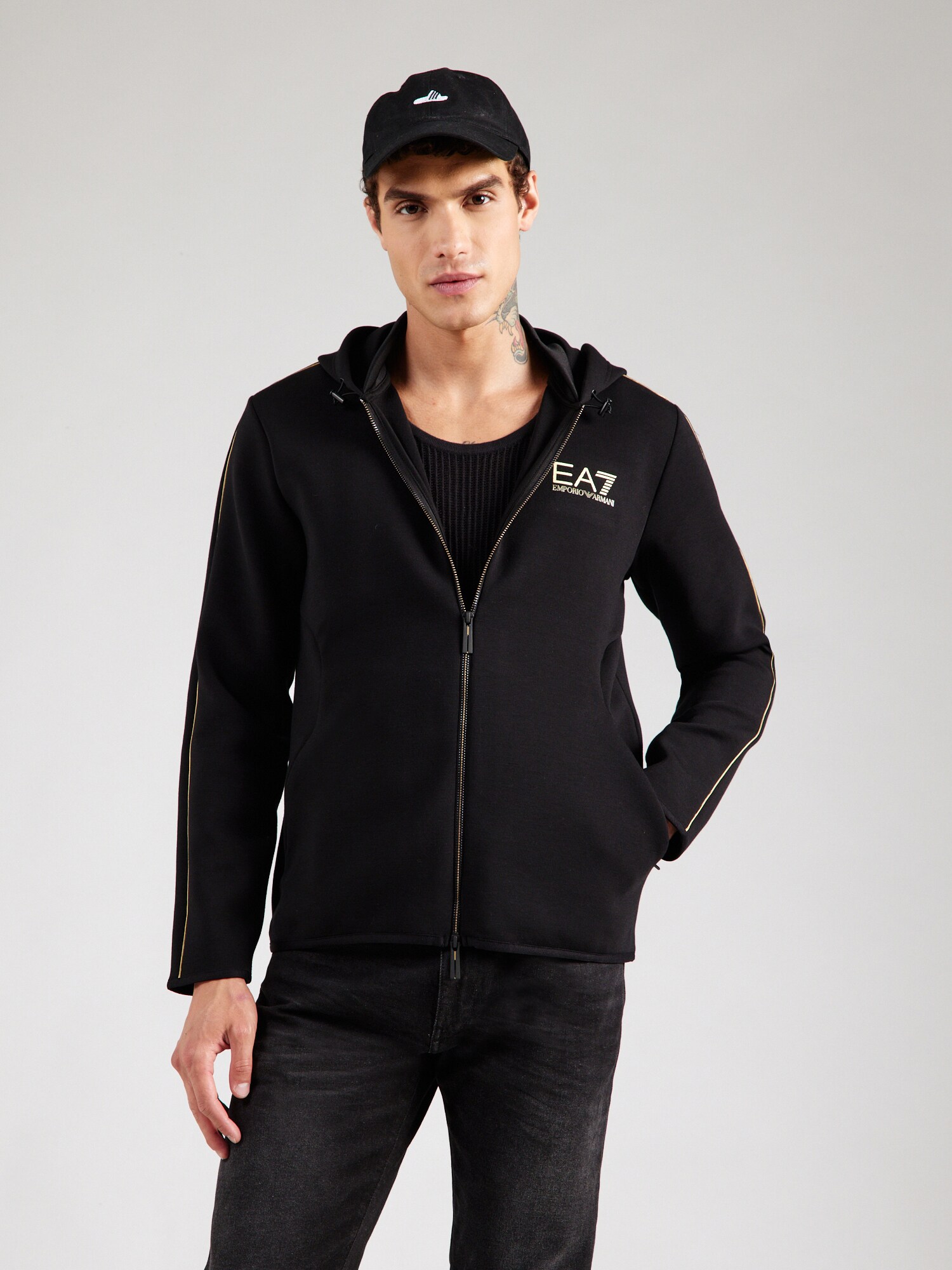 EA7 Emporio Armani Tréning dzseki  krém / világos sárga / fekete termék 2. képe