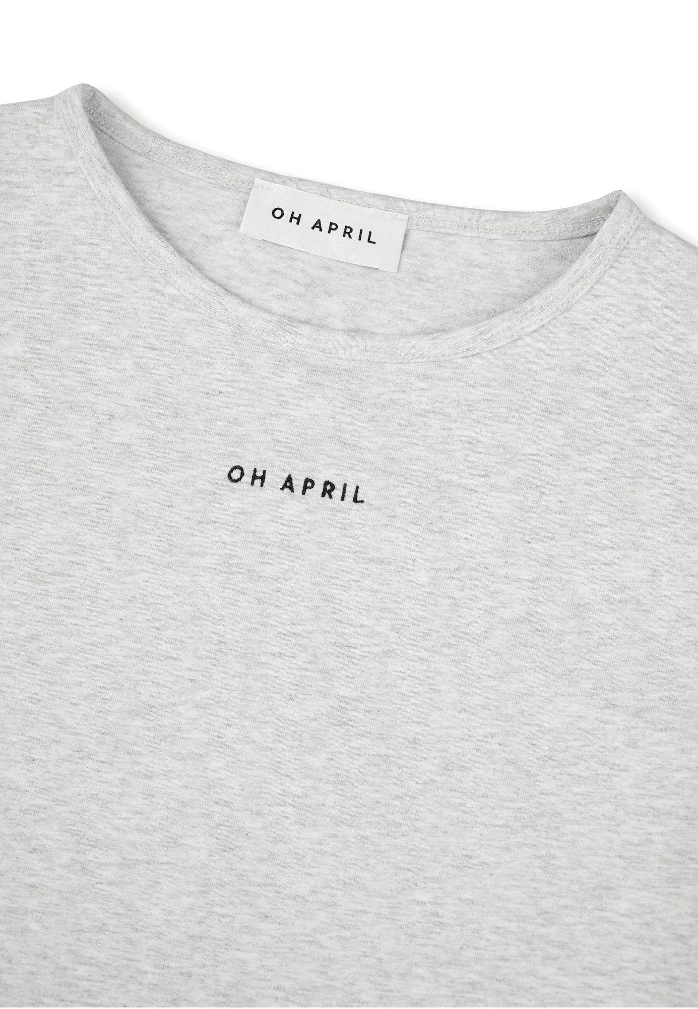 OH APRIL Póló 'Ica' szürke / fekete termék 2. képe