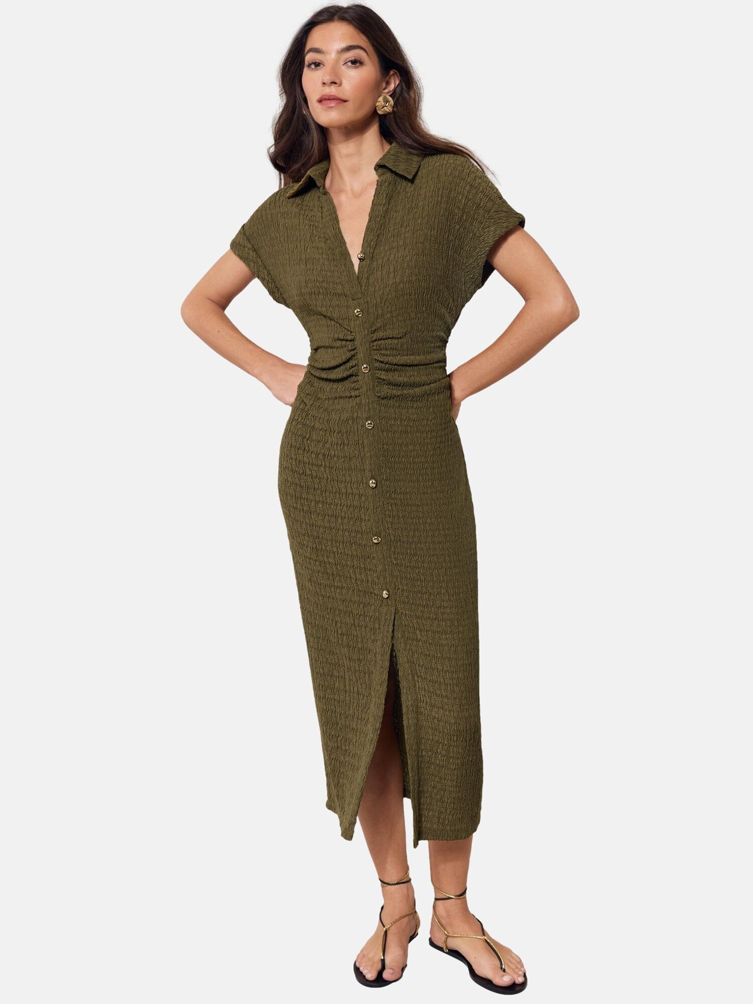Lipsy Rochie tip bluză kaki