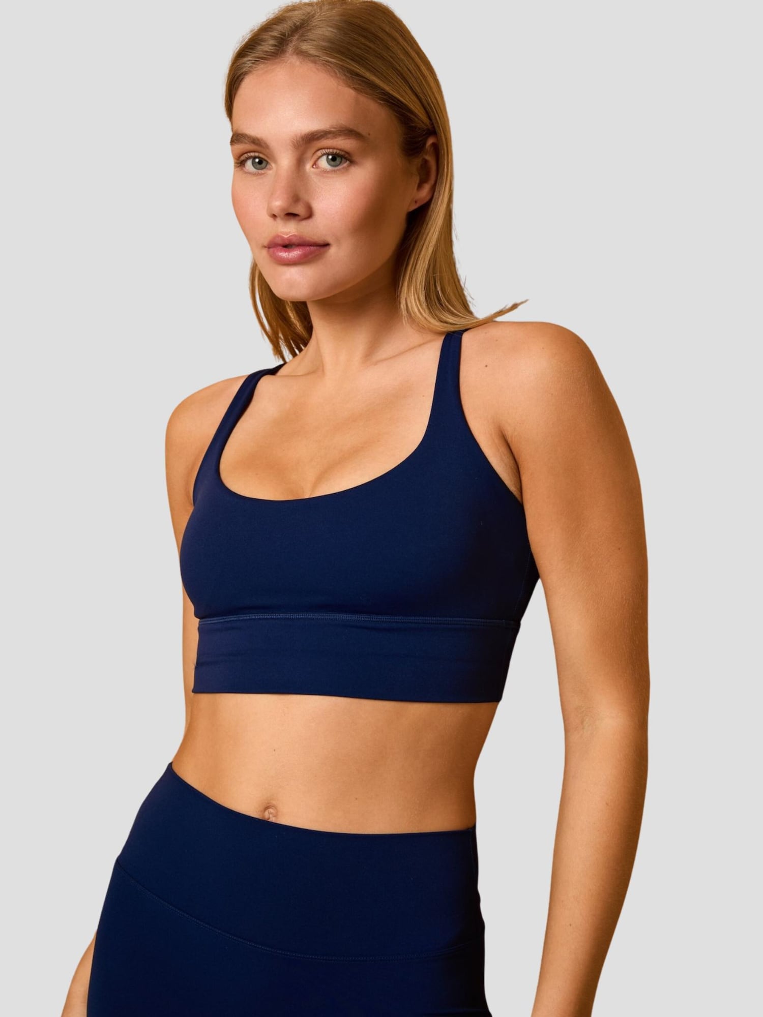 YO-GAYA Sportski grudnjak 'Cross Back Bra' mornarsko plava