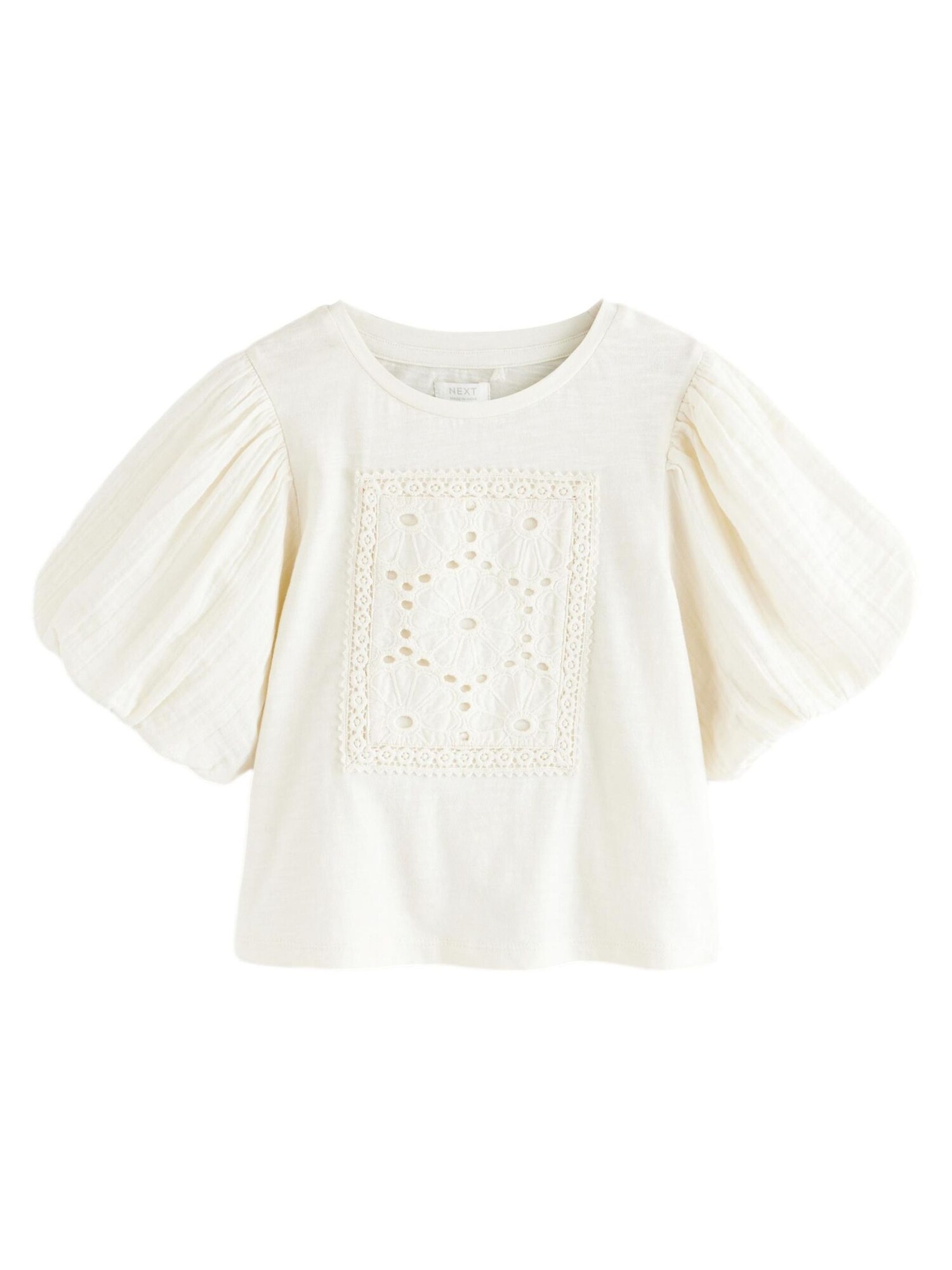 Next Tricou  alb lână