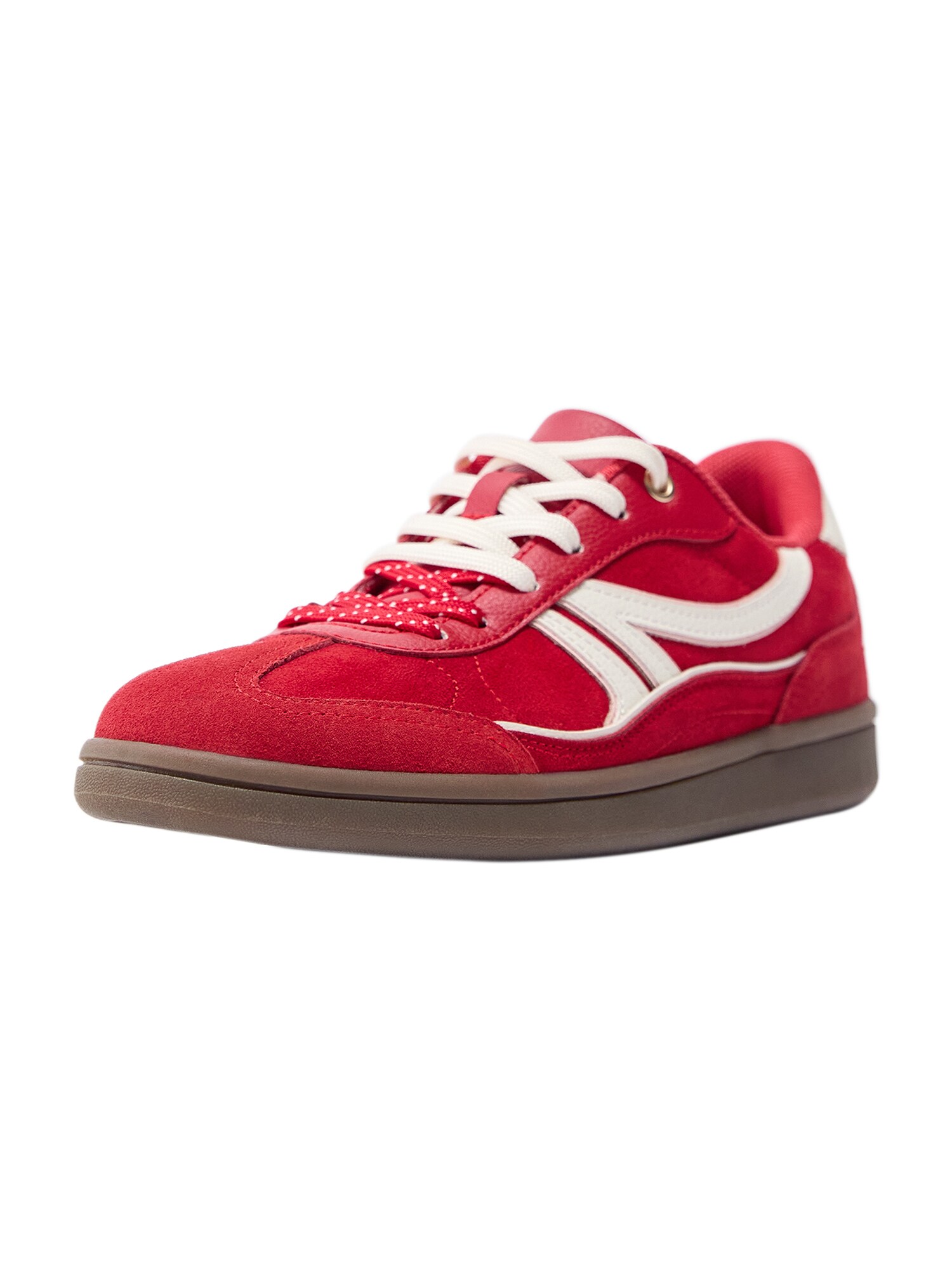 Pull&Bear Sneaker low  roșu / alb