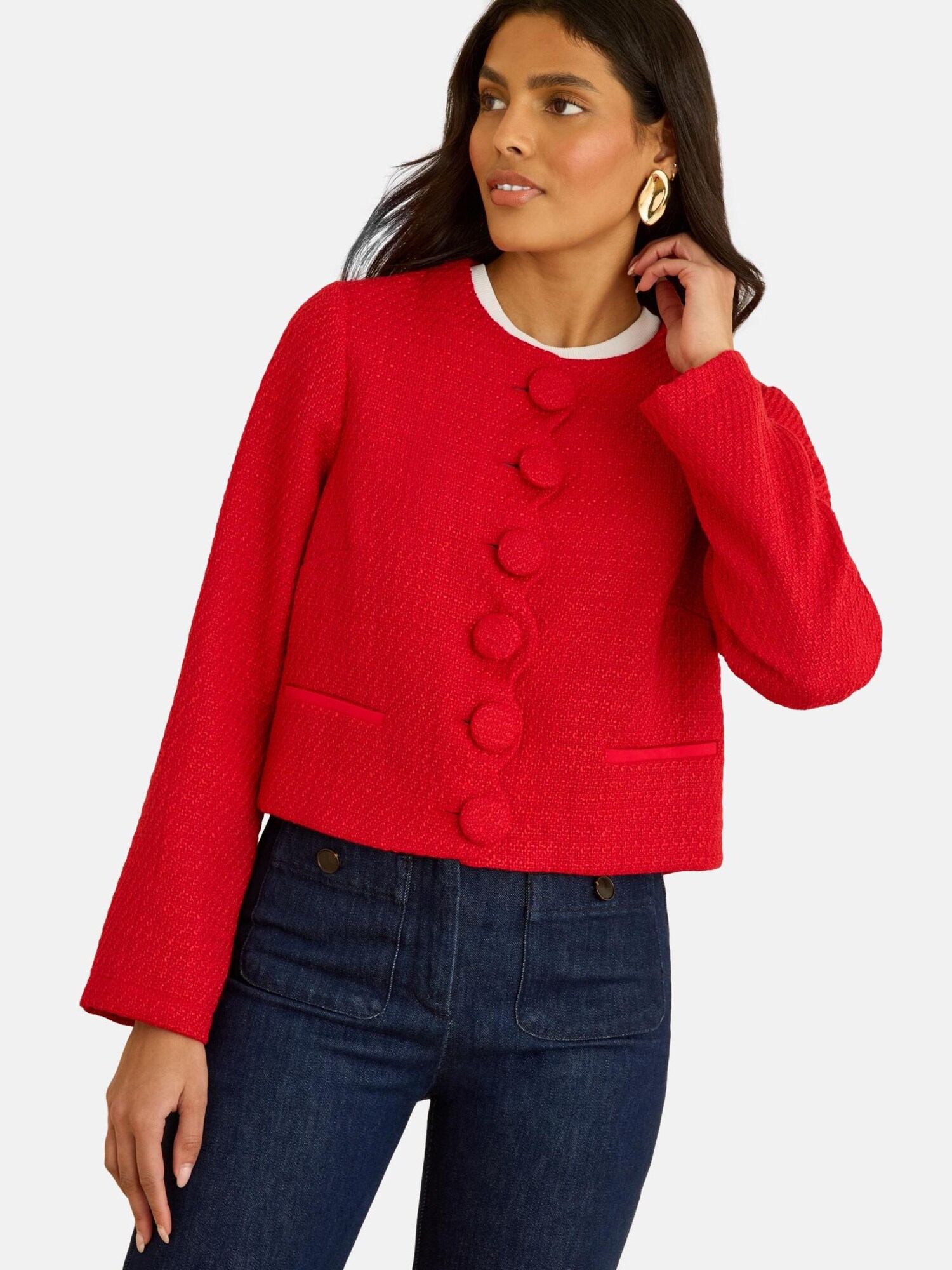 love & roses Geacă de primăvară-toamnă  roșu