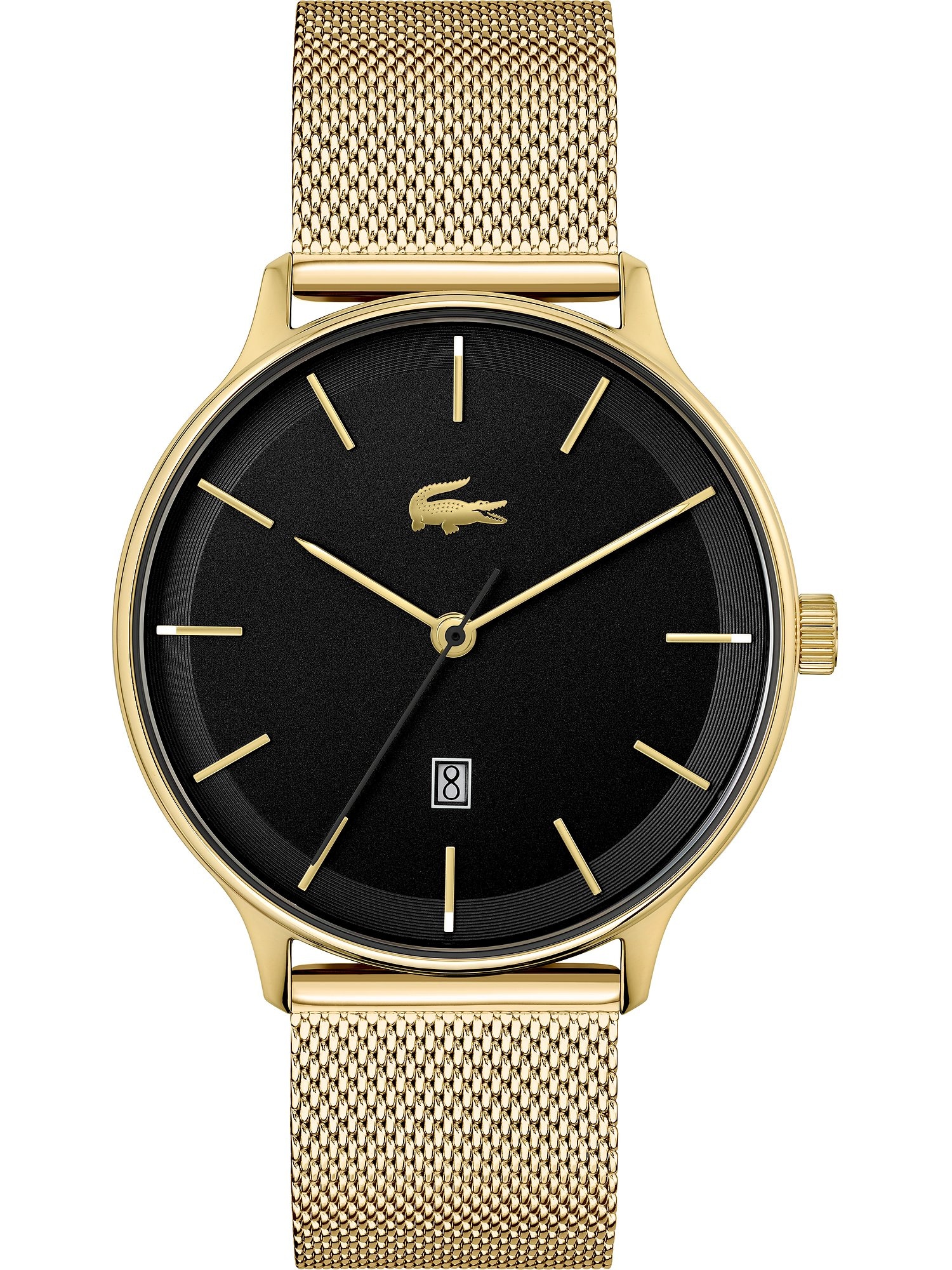LACOSTE Analoginis (įprasto dizaino) laikrodis auksas / juoda