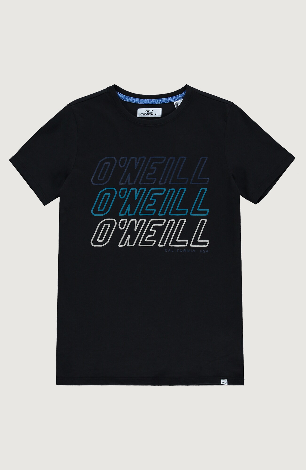 O'NEILL Marškinėliai 'All Year'  juoda / balta / mėlyna