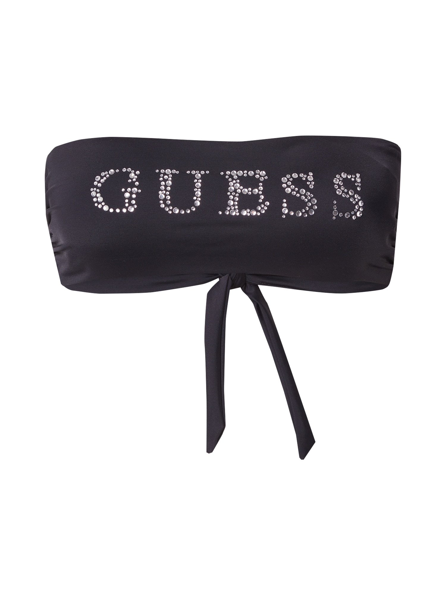 GUESS Sutien costum de baie  negru / argintiu