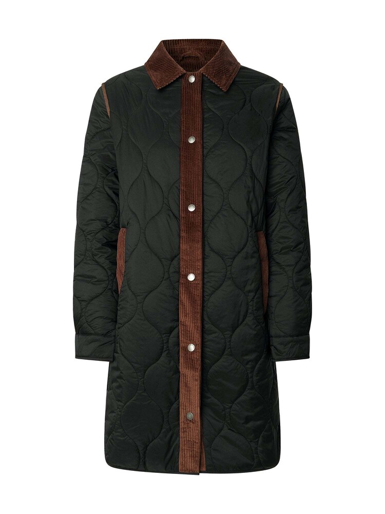 Pepe Jeans Mantel Damen Größe M grau / dunkelgrün