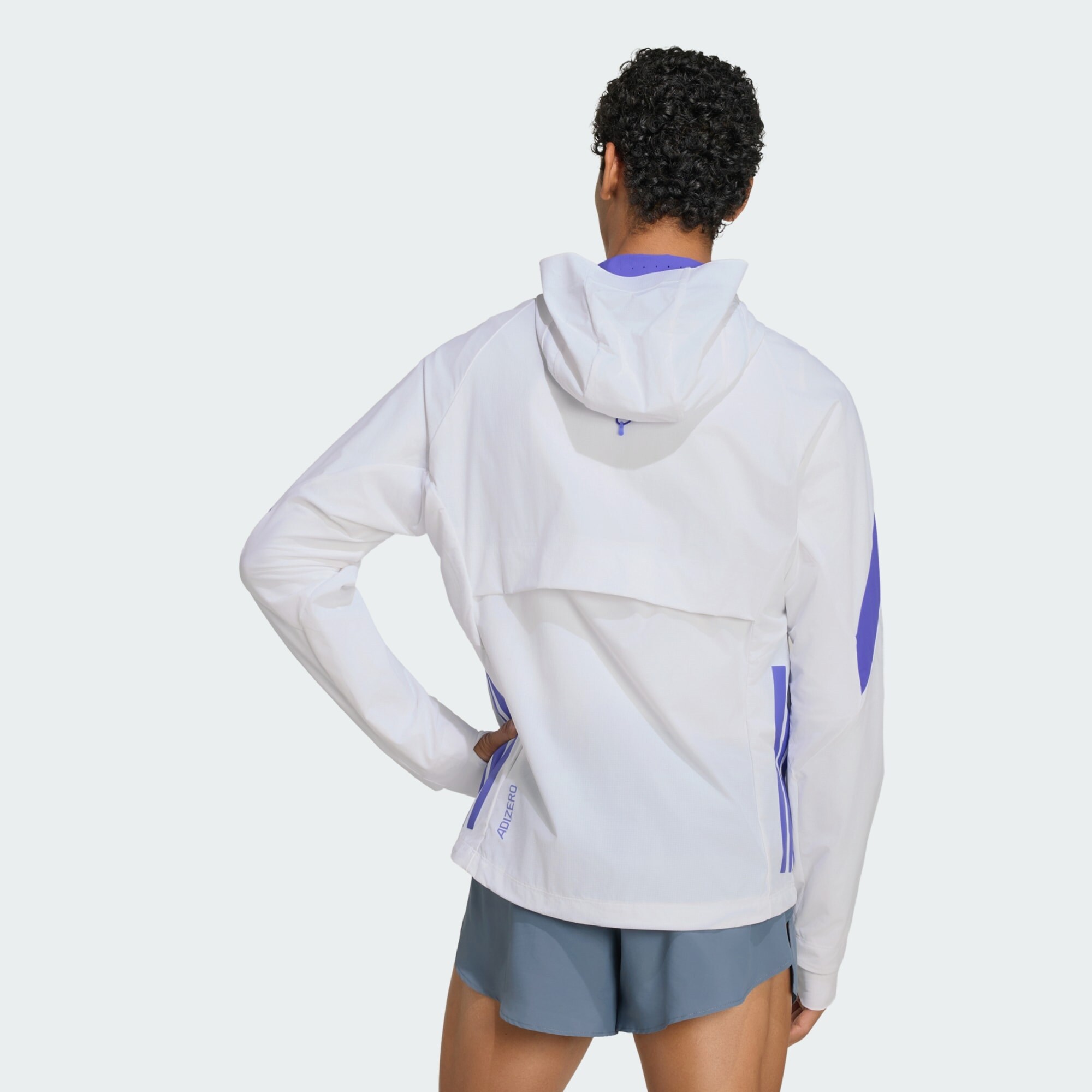 ADIDAS PERFORMANCE Chaqueta de chándal 'Adizero'  azul violaceo / blanco – imagen 3