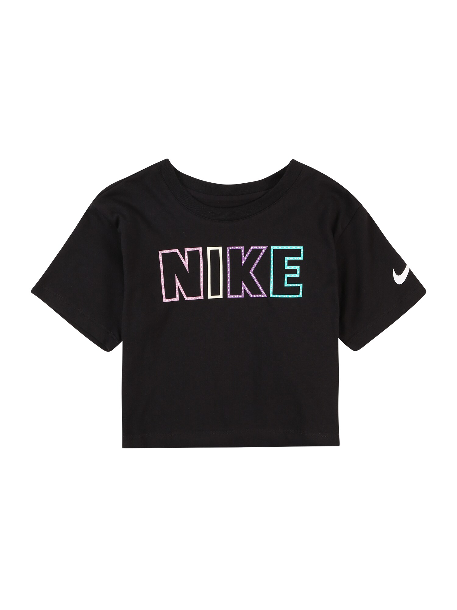 Nike Sportswear Tričko  piesková / tyrkysová / fialová / čierna