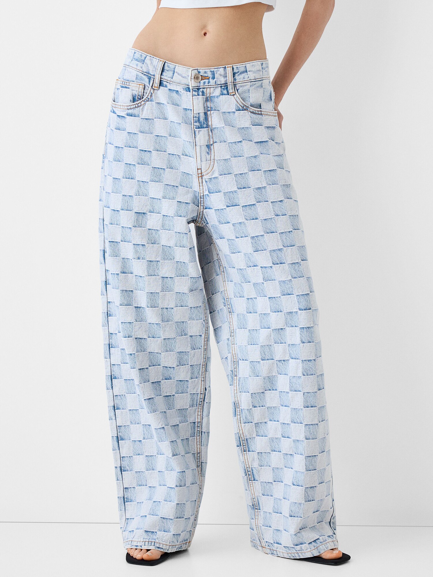 Bershka Farmer  égkék / kék farmer termék 2. képe