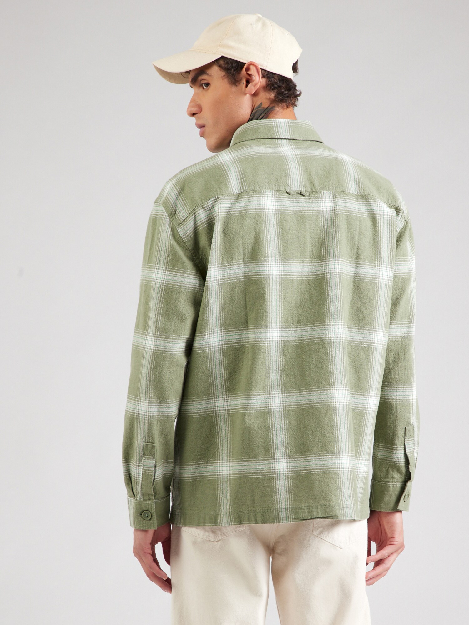 Tommy Jeans Košeľa námornícka modrá / olivová / červená / biela (obrázok 3)