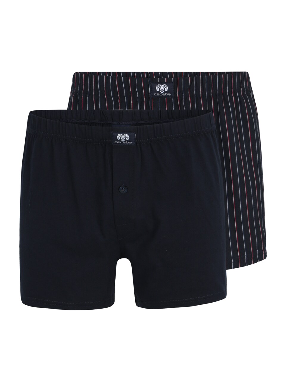 Boxershorts marinblå / röd