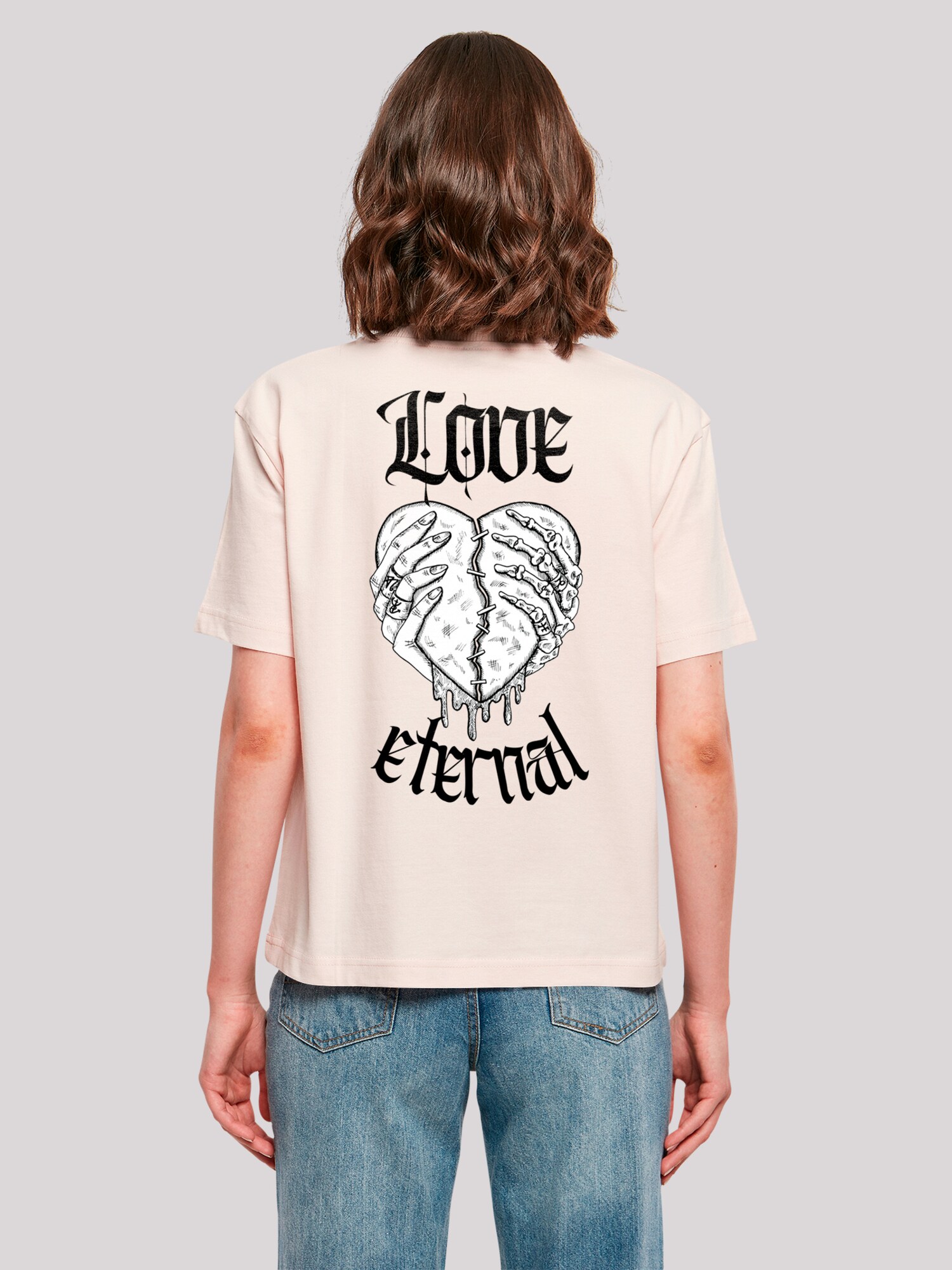 Thumbnail - F4NT4STIC T-Shirt Love Eternal Streetwear Valentinstag Herz in Händen