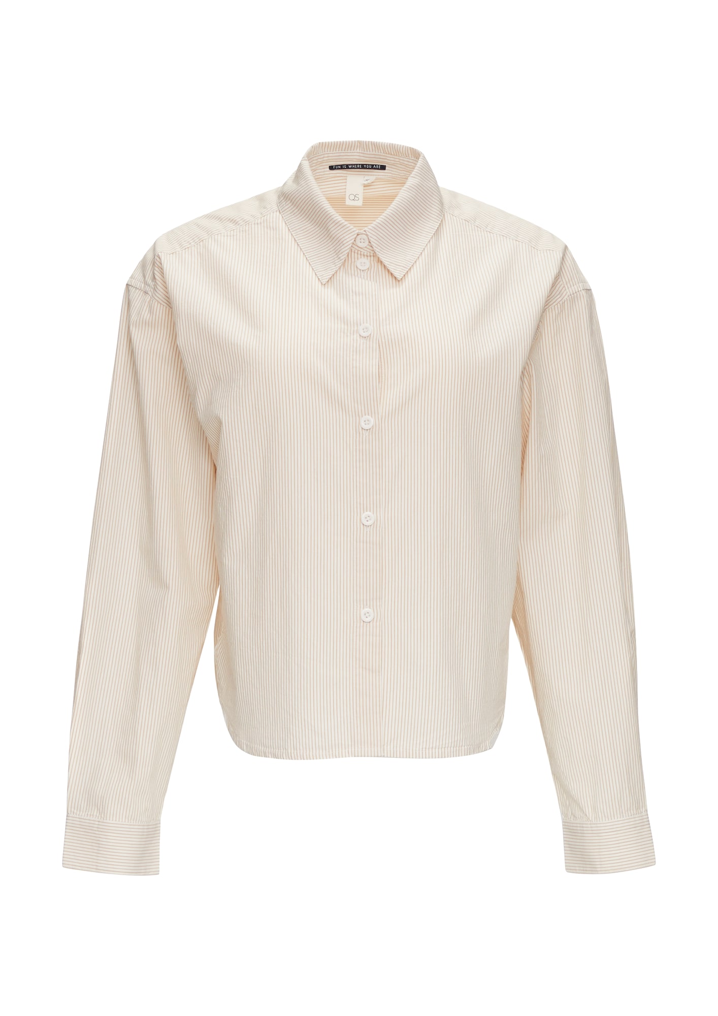 Qs Blouse Crème / Camel