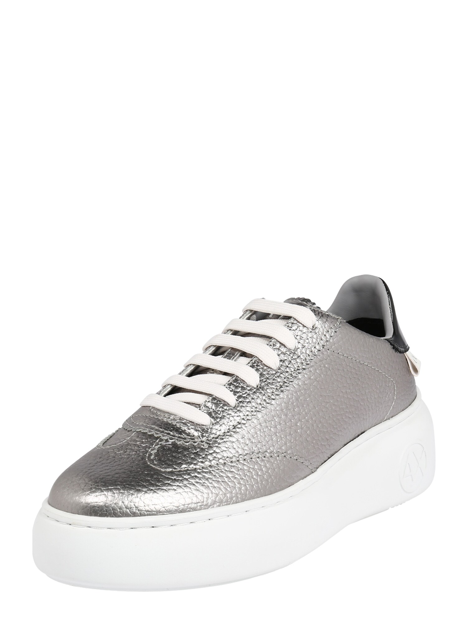ARMANI EXCHANGE Sportbačiai be auliuko  juoda / sidabrinė