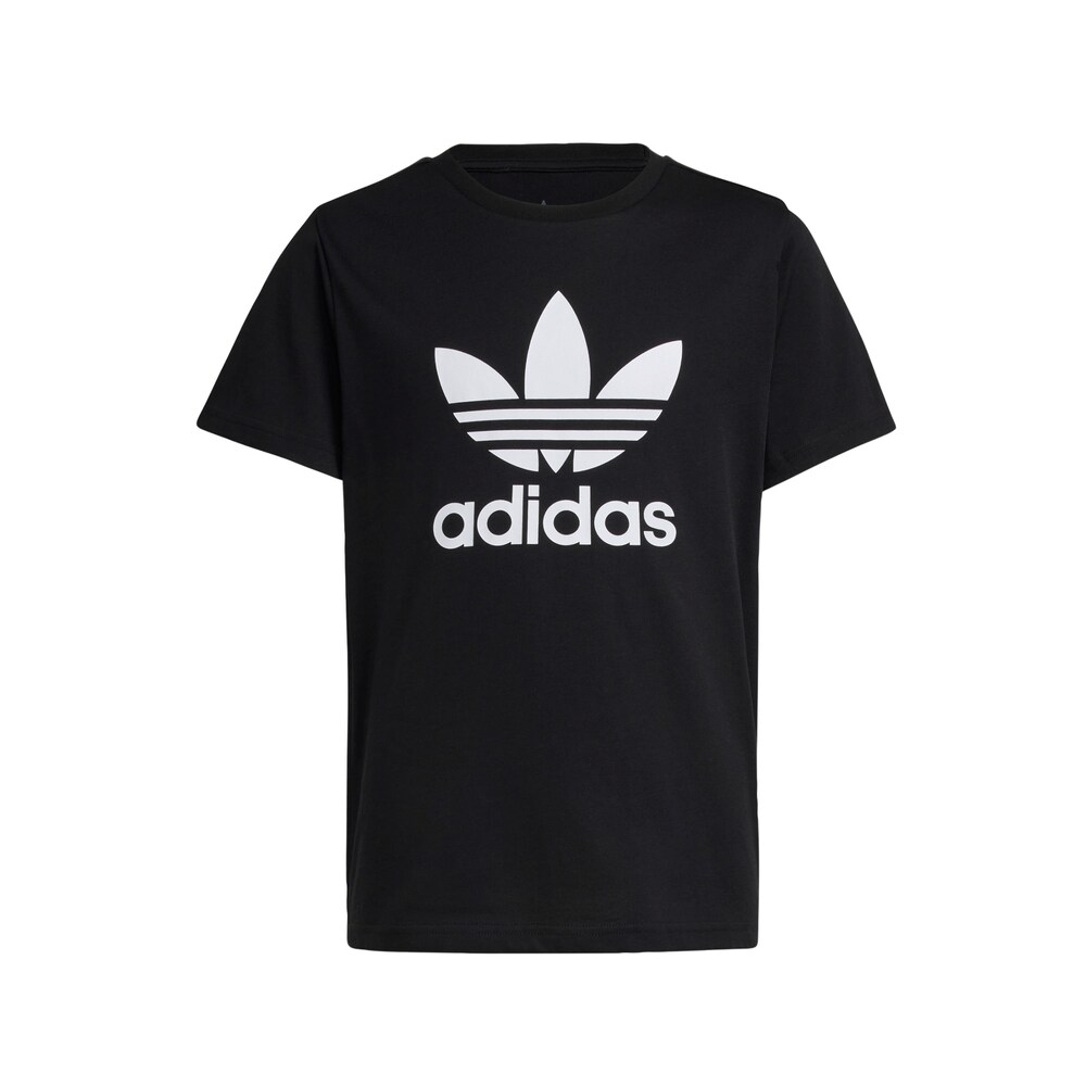 ADIDAS ORIGINALS T-Shirt 'Adicolor Trefoil' Jungen Größe 158 schwarz / weiß