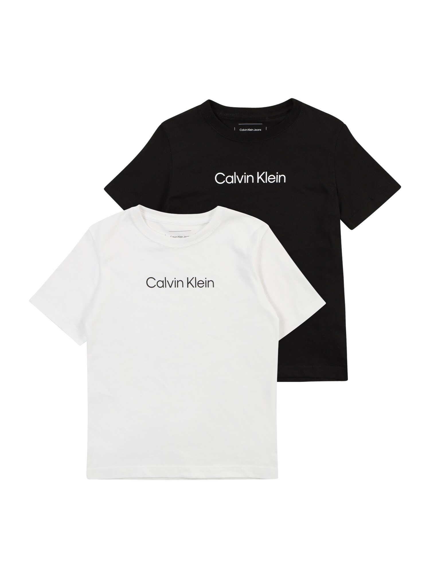 Calvin Klein Jeans Tricou INSTITUTIONAL  negru / alb