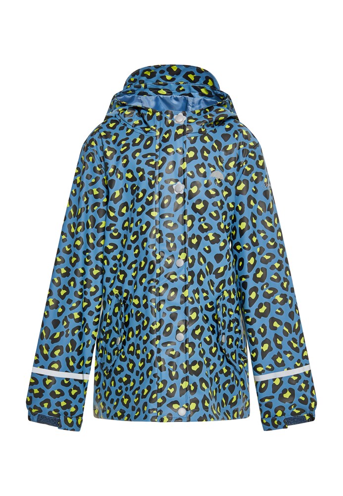 Schmuddelwedda Jacke Mädchen Größe 104 blau / gelb / schwarz