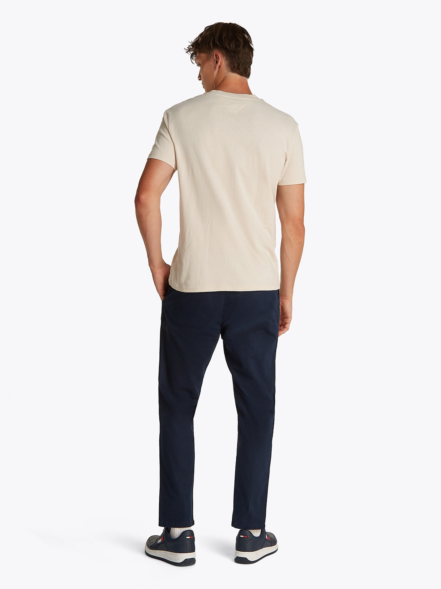 Tommy Jeans Tričko béžová / čierna (obrázok 3)