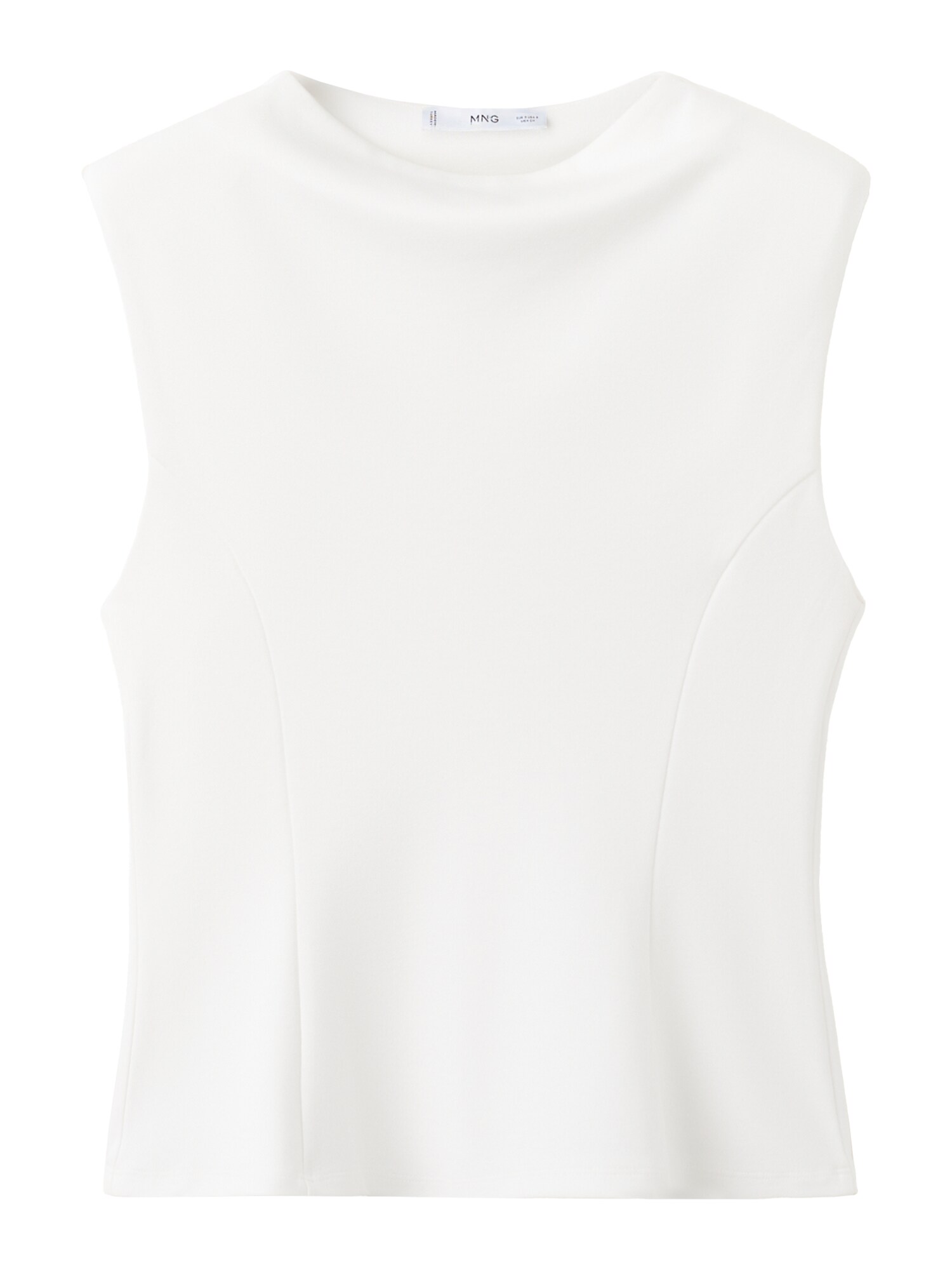MANGO Top 'CUQUI'  alb murdar