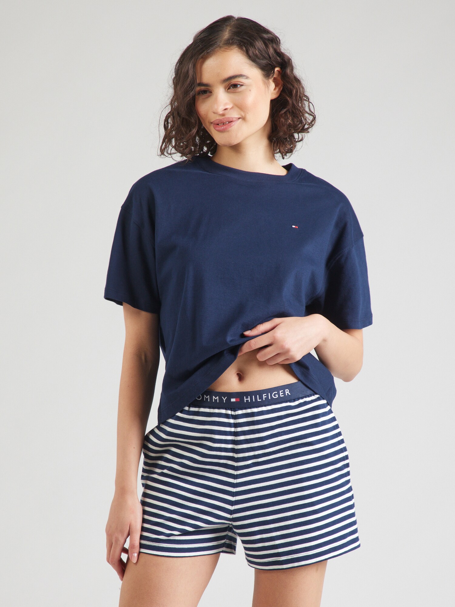 Tommy Hilfiger Underwear Rövidek  sötétkék / fehér termék 2. képe