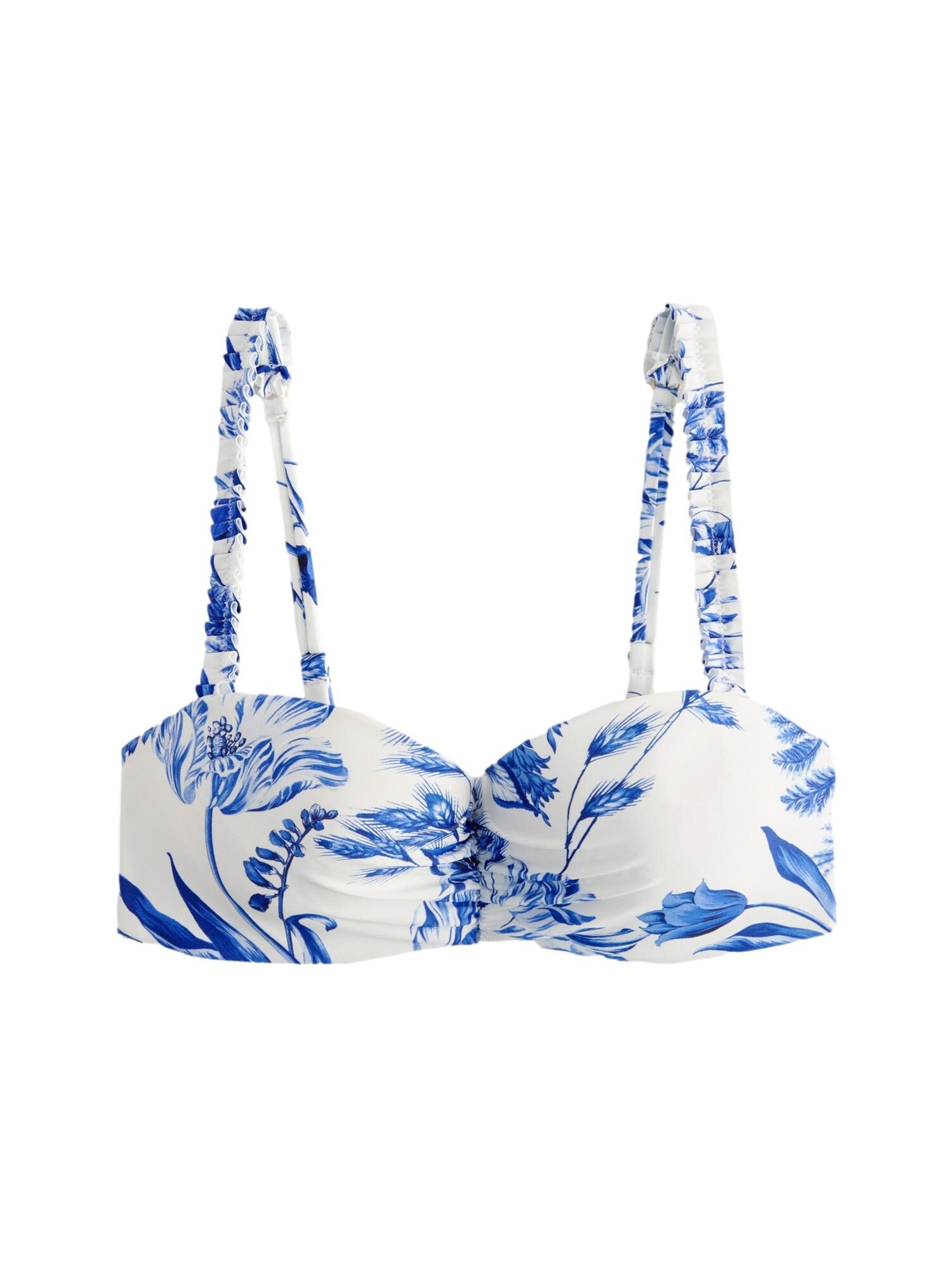 Next Sutien costum de baie  albastru / alb murdar