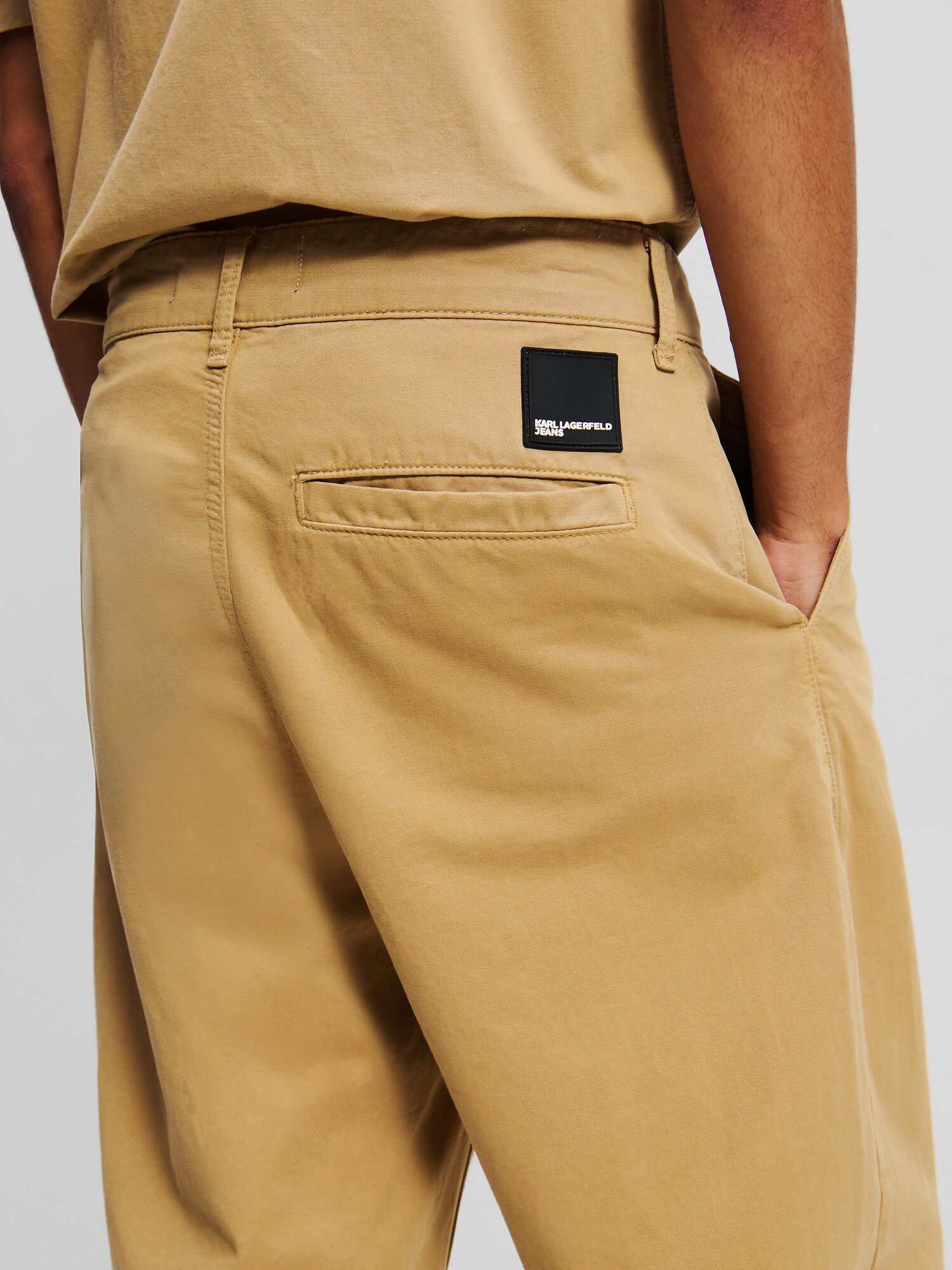 KARL LAGERFELD JEANS Chino nohavice žltá (obrázok 4)