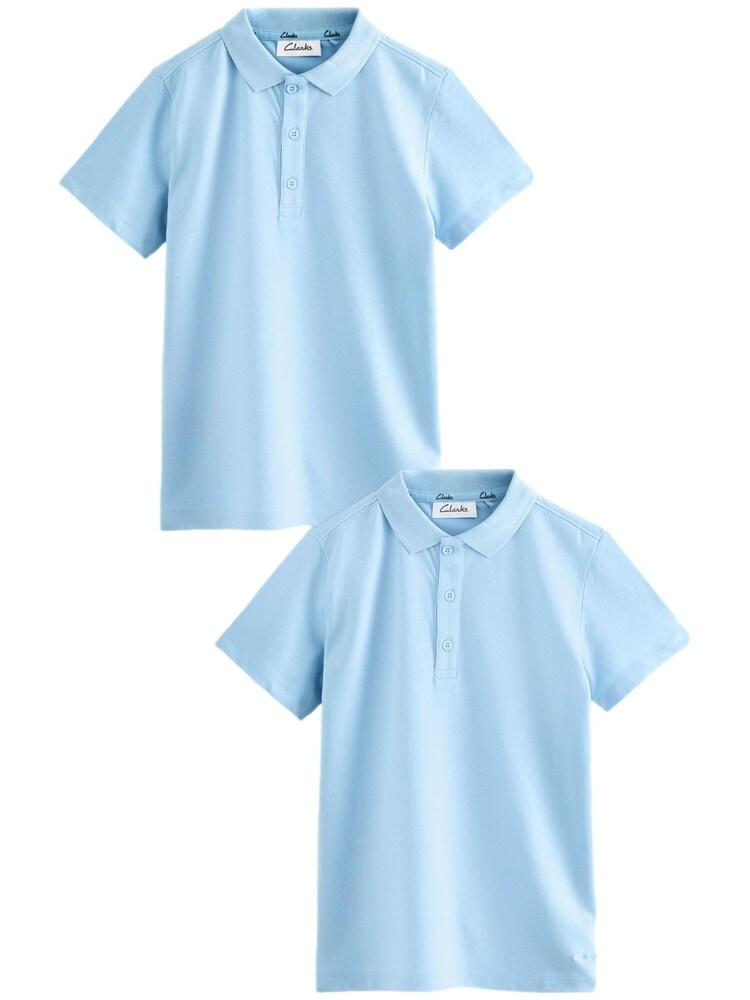 CLARKS Poloshirt Jungen Größe 122 hellblau