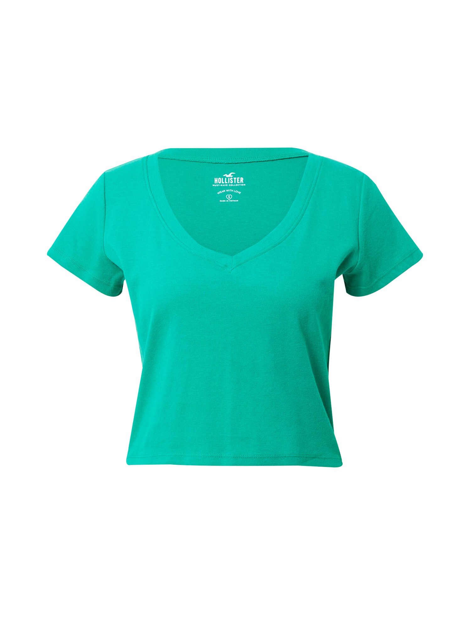 HOLLISTER Tricou  verde jad