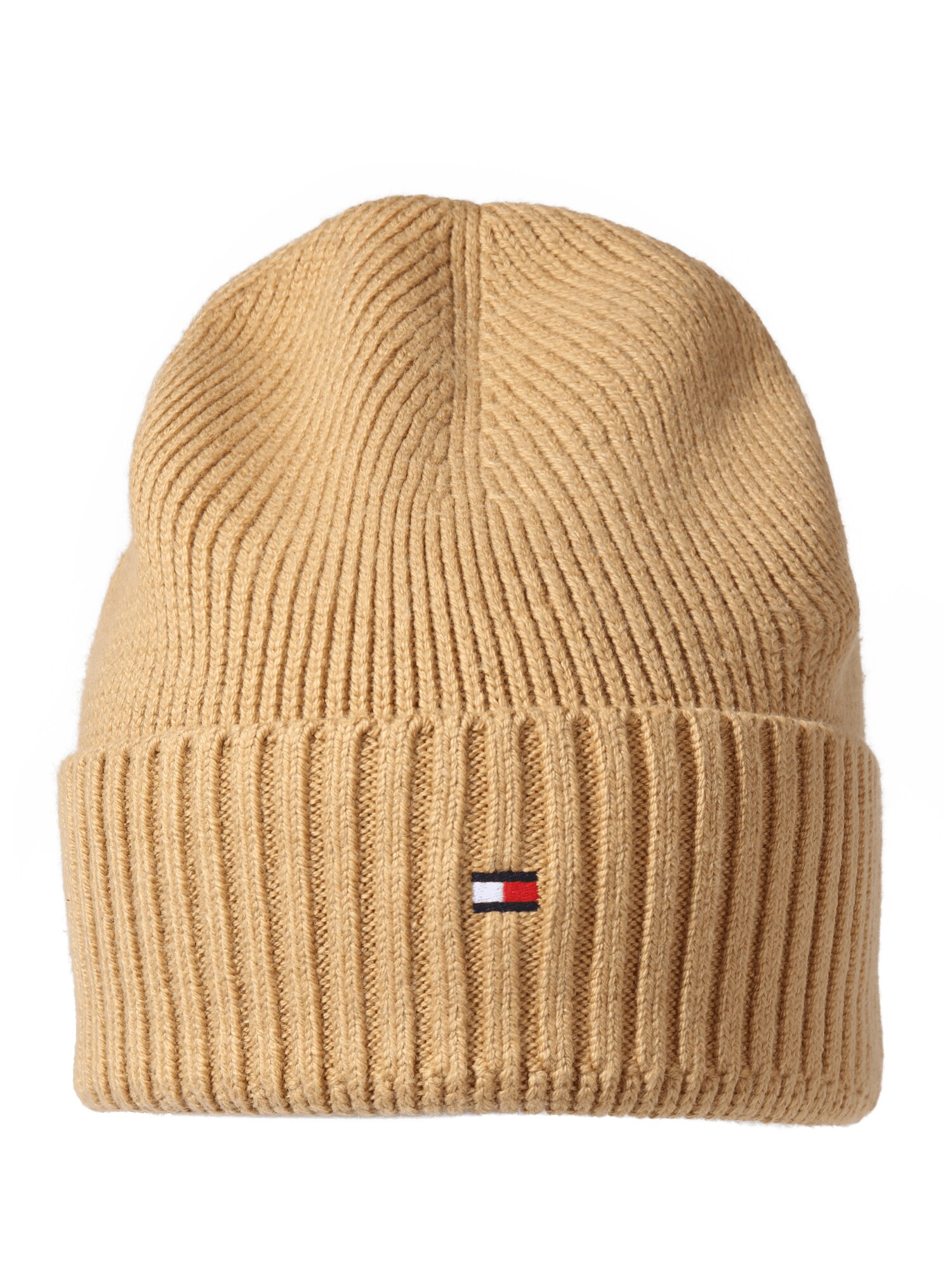 TOMMY HILFIGER Megzta kepurė 'PIMA'  tamsi smėlio / raudona / balta