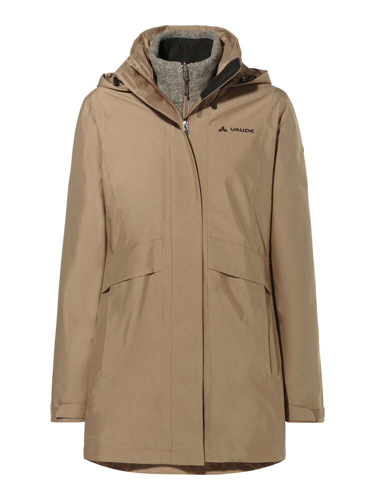 VAUDE Jacke 'Idris IV' Damen Größe 5XL hellbraun / graumeliert